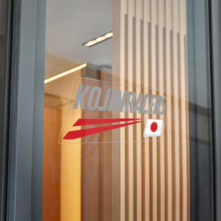 Kojinracers Die-Cut Stickers, Japanese Car Enthusiast Decals, Cool Auto Style Stickers, Laptop or Water Bottle Decor