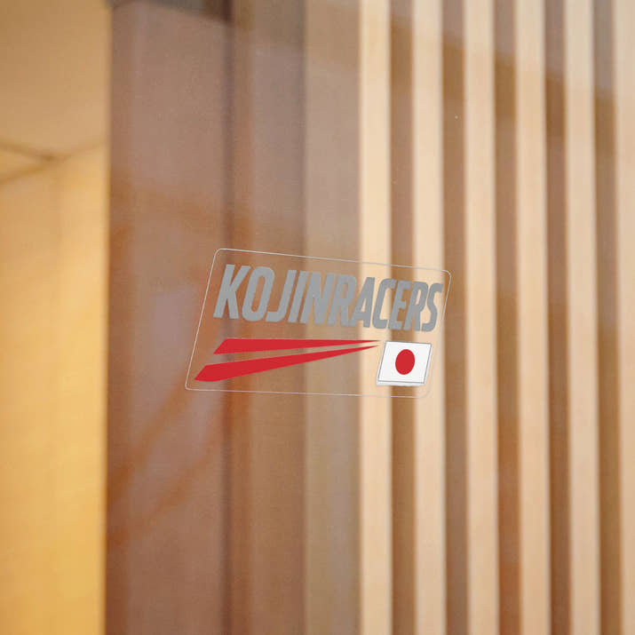 Kojinracers Die-Cut Stickers, Japanese Car Enthusiast Decals, Cool Auto Style Stickers, Laptop or Water Bottle Decor