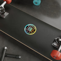 Holographic Die-cut Stickers: Trendy Skateboard Decals for Personalization, Gift for Gamers, Car Stickers, Retro Vibes