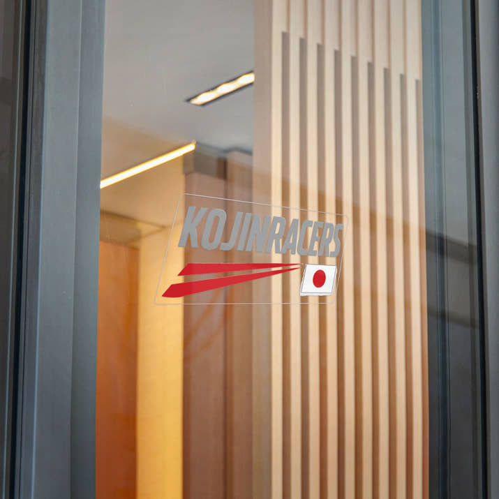 Kojinracers Die-Cut Stickers, Japanese Car Enthusiast Decals, Cool Auto Style Stickers, Laptop or Water Bottle Decor