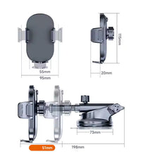 2025 Factory Rotatable Suction Car Mount Vent Windshield Dashboard Mobile Car Phone Holder