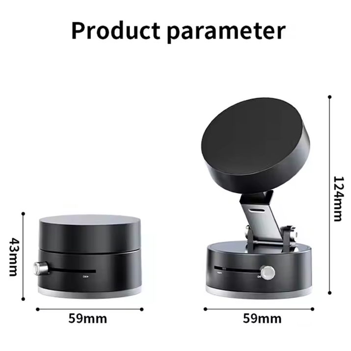 Portable Magnetic Car Phone Holder, Strong Sticky Mobile Phone Holder Car Mount With Vacuum Suction Cup