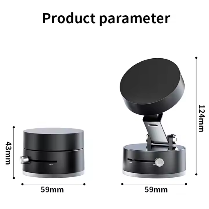 Portable Magnetic Car Phone Holder, Strong Sticky Mobile Phone Holder Car Mount With Vacuum Suction Cup