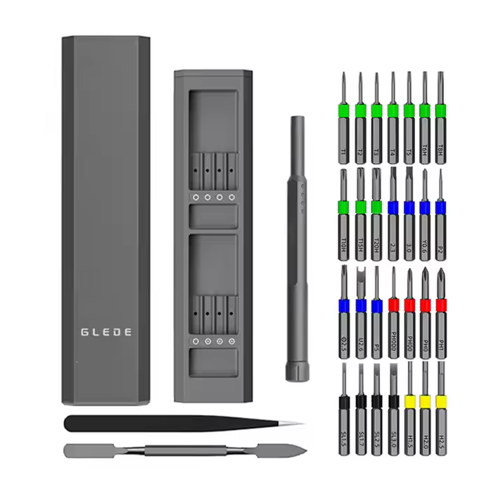 Fanttik E1 MAX 3.7V Mini Electric Screwdriver 50-in-1 Magnetic Bits 5/32''Hex Magnetic Storage, Repair Tool Set for Phone Camera Laptop - Hardware
